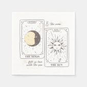 Tarotkaarten | Bruidsfeest | Trouwen | Neutralen Servet (Voorkant)