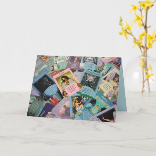 tarotkaarten wenskaart kaart (Gele Bloem)