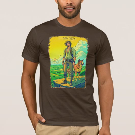 Tarotkaartillustratie, De Dwaas T-shirt (Voorkant)