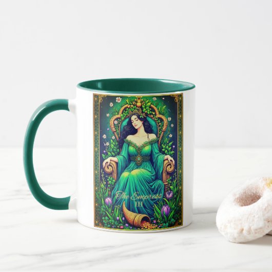 Tarotkaartillustratie, De Keizerin Mok (Met donut)