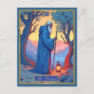 Tarotkaartillustratie, De Kluizenaar Briefkaart