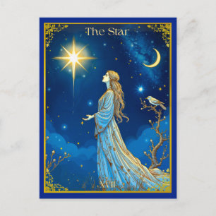 Tarotkaartillustratie, De Ster Briefkaart