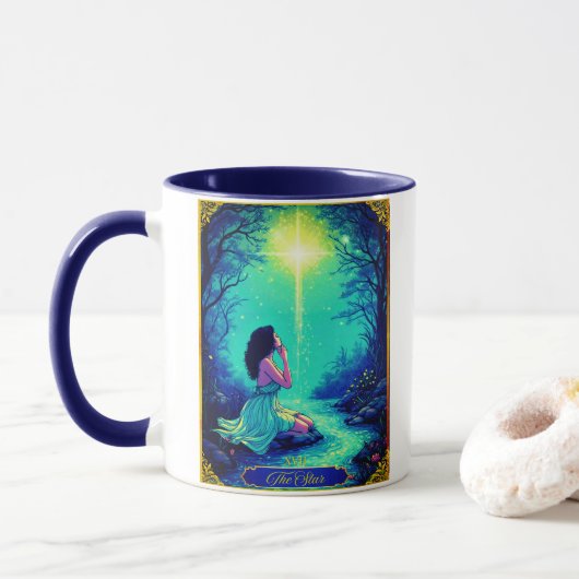 Tarotkaartillustratie, De Ster Mok (Met donut)