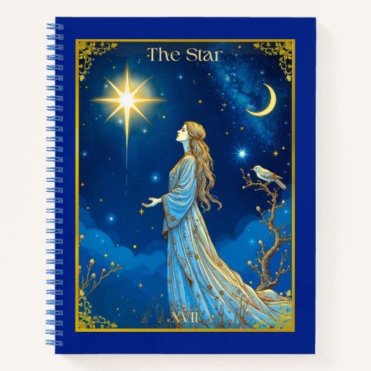 Tarotkaartillustratie, De Ster Notitieboek (Voorkant)