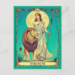 Tarotkaartillustratie, Kracht Briefkaart