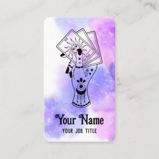 Tarotkaartlezer helderziende spirituele visitekaar visitekaartje