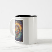 tarotleeuw tweekleurige koffiemok (Voorkant links)