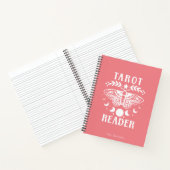 Tarotlezer Maanfase Mot Sterren Notitieboek (Binnen)