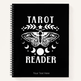 Tarotlezer Maanfase Mot Sterren Notitieboek