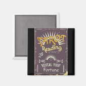 Tarotlezer vintage afdruk magneet (Voorkant / Achterkant)