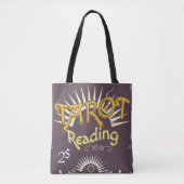 Tarotlezer vintage afdruk tote bag (Voorkant)