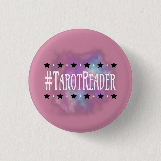 #TarotReader Roze 1 in. Knoop Ronde Button 3,2 Cm (Voorkant)