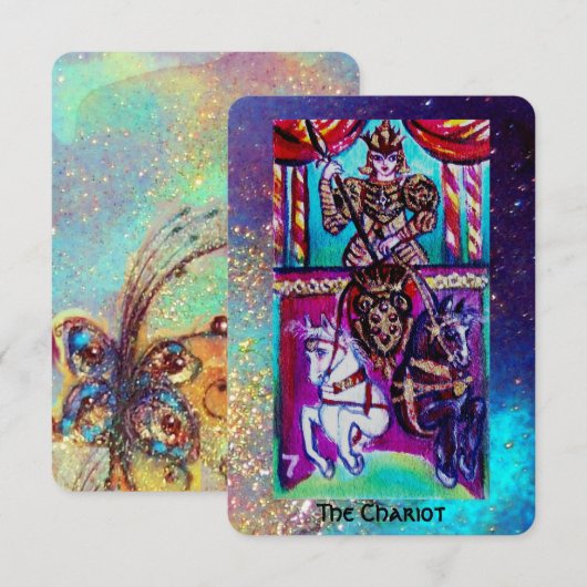 TAROTS OF THE LOST SHADOWS / THE CHARIOT Pearl Aankondiging (Voorkant / Achterkant)