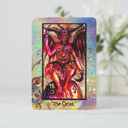 TAROTS VAN DE VERLOREN SCHADUWEN / DE DUIVEL AANKONDIGING (Staand voorkant)