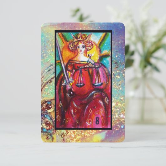 TAROTS VAN DE VERLOREN SCHADUWEN / DE GERECHTIGHEI AANKONDIGING (Staand voorkant)