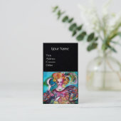 TAROTS VAN DE VERLOREN SCHADUWEN / DE MAAN LADY ZW VISITEKAARTJE (Staand voorkant)