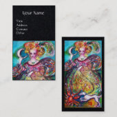 TAROTS VAN DE VERLOREN SCHADUWEN / DE MAAN LADY ZW VISITEKAARTJE (Voorkant / Achterkant)