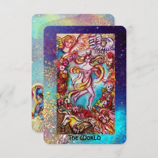 TAROTS VAN DE VERLOREN SCHADUWEN / DE WERELD PAREL AANKONDIGING (Voorkant / Achterkant)