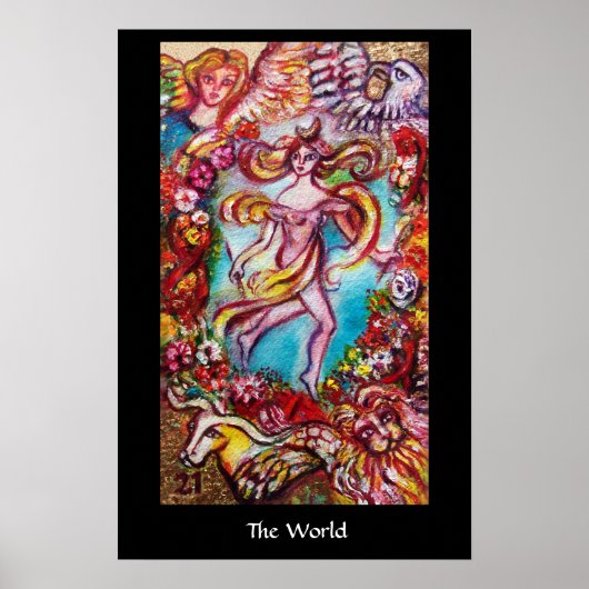 TAROTS VAN DE VERLOREN SCHADUWEN De Wereld Poster (Voorkant)