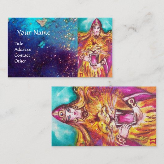 TAROTS VAN DE VERLOREN SCHADUWEN / KRACHT / KRACHT VISITEKAARTJE (Voorkant / Achterkant)