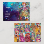 TAROTS VAN DE VERLOREN SCHADUWEN / MAAN DAME, ZON VISITEKAARTJE (Voorkant / Achterkant)