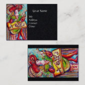 TAROTS VAN DE VERLOREN SCHADUWEN, MAGICIAN Black P Visitekaartje (Voorkant / Achterkant)