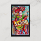 TAROTS VAN DE VERLOREN SCHADUWEN, MAGICIAN Black P Visitekaartje (Achterkant)