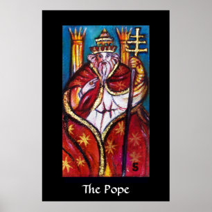 TAROTS VAN DE VERLOREN SCHADUWEN /PAUS, HIEROFANT POSTER