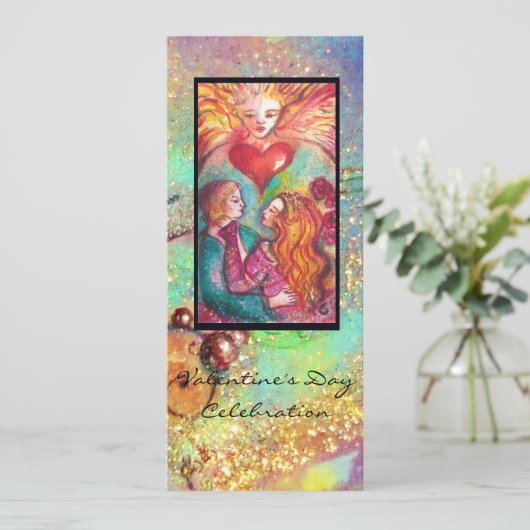 TAROTS VAN VERLOREN SCHADUWEN,MINNAARS Valentijnsd Kaart (Staand voorkant)