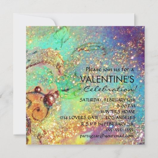 TAROTS VAN VERLOREN SCHADUWEN,MINNAARS Valentijnsd Kaart (Achterkant)