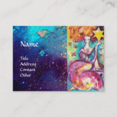 TAROTS VAN VERLOREN SCHADUWEN STER Maan, Zon, Rech Visitekaartje (Voorkant)