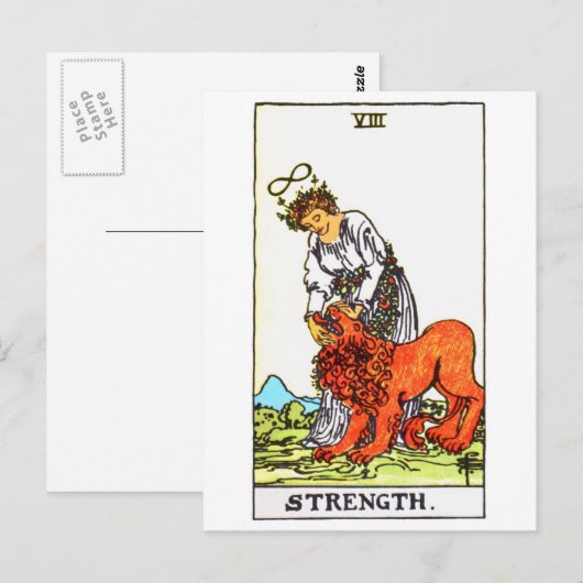 tarotsterkte briefkaart (Voorkant / Achterkant)