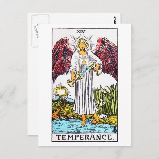 tarottemperance briefkaart (Voorkant / Achterkant)