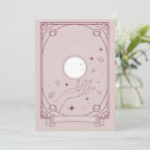 Tarotvoorspellingen & advies Kaart Roze (Staand voorkant)