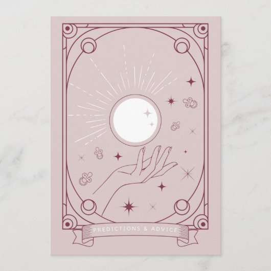 Tarotvoorspellingen & advies Kaart Roze (Voorkant)