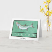 Tarpon begroeting & notitiekaarten (Gele Bloem)