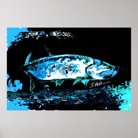 Tarpon Blues Poster (Voorkant)