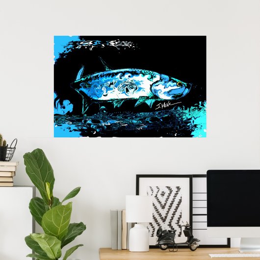 Tarpon Blues Poster (Thuiskantoor)