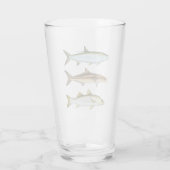 Tarpon, Cobia, Snook Drink Glass Glas (Achterkant)