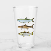 Tarpon, Cobia, Snook Drink Glass Glas (Voorkant)