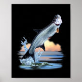 Tarpon Fish Fresh Water Wildlife Hunting Vist A Poster (Voorkant)