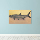 Tarpon Fish uit SW Coast of Florida Canvas Afdruk (Insitu (Houten vloer))