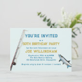 Tarpon Gevist Verjaardag volwassen man partij Kaart (Staand voorkant)