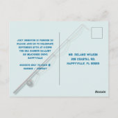 Tarpon Gevist Verjaardagsfeestuitnodiging voor vol Briefkaart (Achterkant)