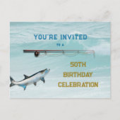Tarpon Gevist Verjaardagsfeestuitnodiging voor vol Briefkaart (Voorkant)