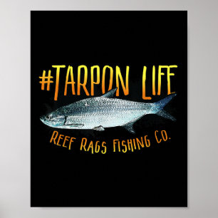 Tarpon Life Diepzee Zoutwater Vissen  Poster