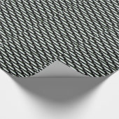 Tarpon patroon op zwart cadeaupapier (Hoek)