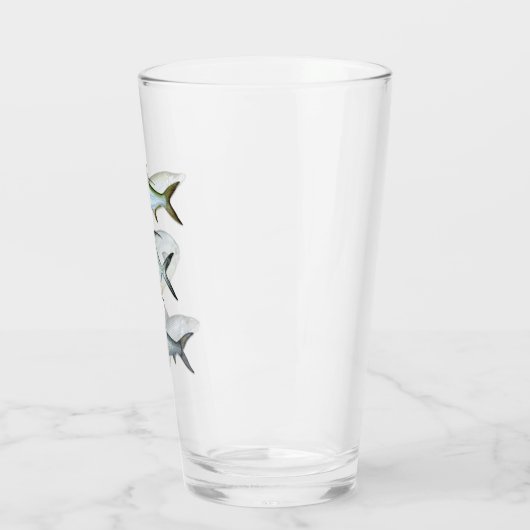 Tarpon, Permit, Bonefish Drink Glass Glas (Links)