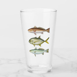 Tarpon, rode drum, Zee forel Drink glas