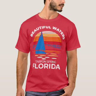 Tarpon Spring Florida zeilboot T-shirt